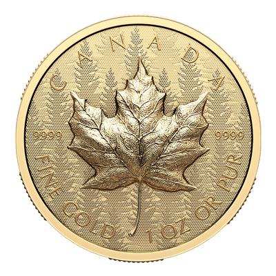 A picture of a Pièce de 200 $ en or pur – FÉO de 1 oz à très haut relief (2024)